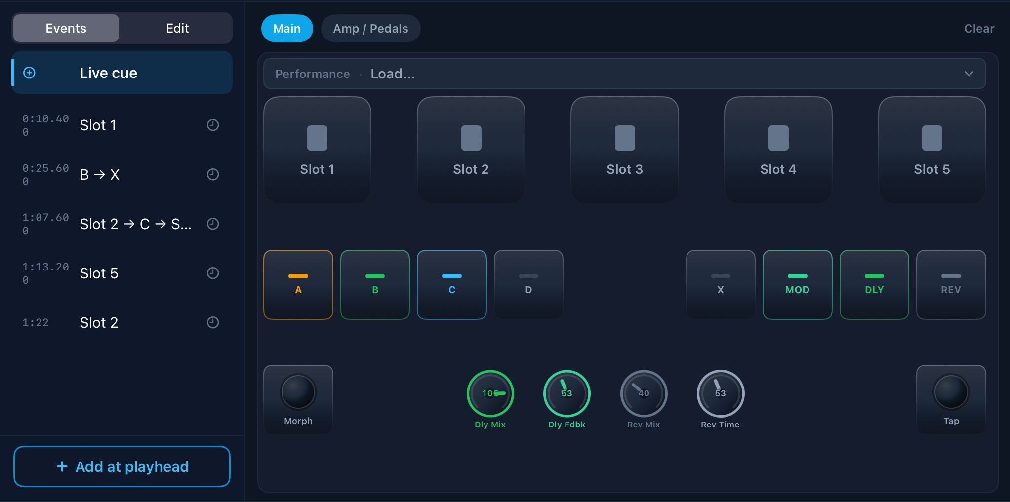 Control Track with a Kemper preset in BackTrackR